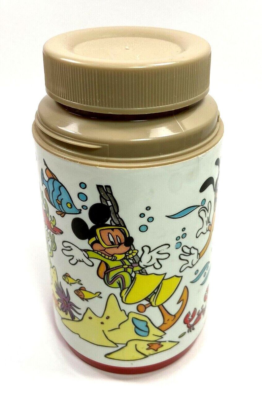 Aladdin Disney Mickey Mouse Donald Duck Goofy Pirate Aladdin Thermos no cup 8oz
